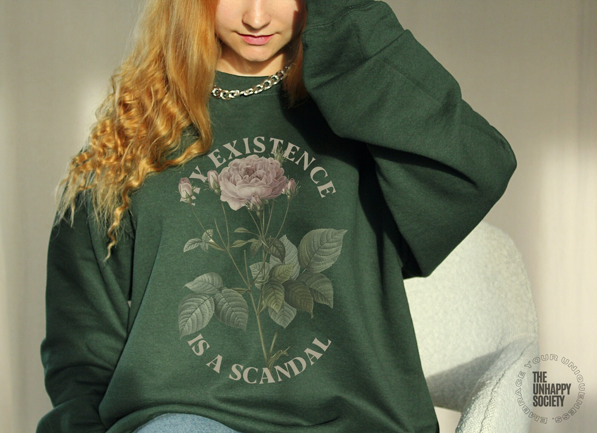 My Existence Is A Scandal Sweatshirt, Oscar Wilde Literature Sweatshirt, Poet Shirt Reading Sweatshirt Gothic Clothes Dark Academia Clothing