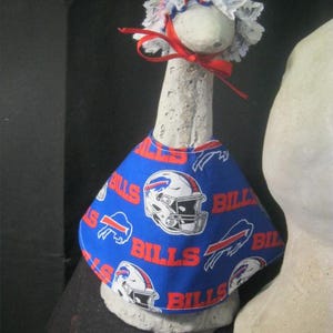 14" Buffalo Bills Goose Dress FOR MEDIUM GOOSE/Goose Clothes/Concrete Goose/Lawn Goose/Lawn Geese/Outdoor Garden/Medium Lawn Goose/Football