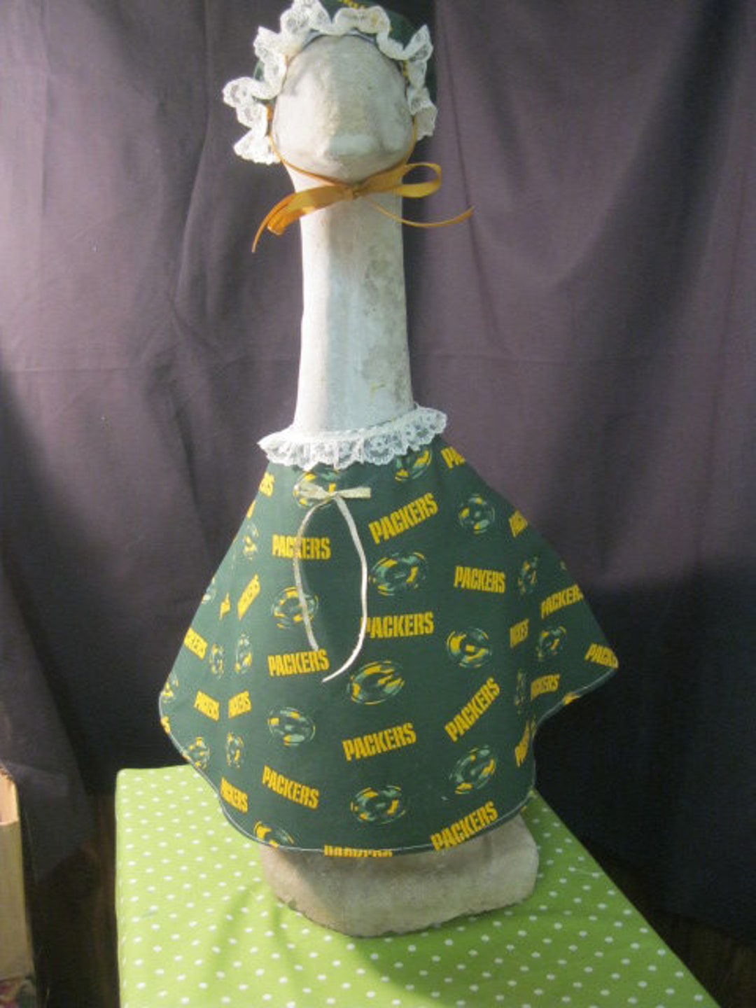 Nfl/green Bay Goose Dress / Goose Clothes/concrete Goose/lawn Goose