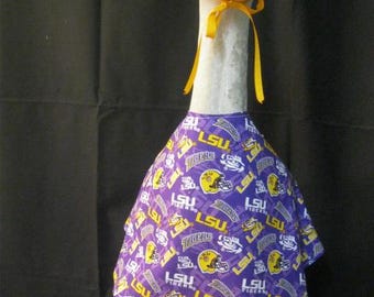 Louisiana State University Tigers Goose Dress/Goose Clothes/Concrete Goose/Lawn Goose/Lawn Geese/Outdoor Garden/Large Lawn Goose/Cheerleader