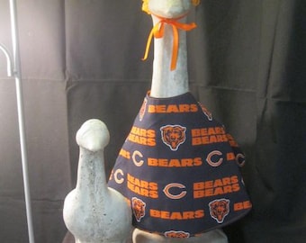 Chicago Bears Goose Dress/Goose Clothes/Concrete Goose/Lawn Goose/Lawn Geese/Outdoor Garden/Large Lawn Goose/NFL/Football/Sports/Bears