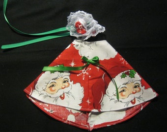 7-9&quot; Baby Goose Dress / Santa Heads / Santa Clause / St. Nick Goose Dress/Goose Clothes/Concrete Goose/Lawn Goose/Lawn Geese/Outdoor Garden
