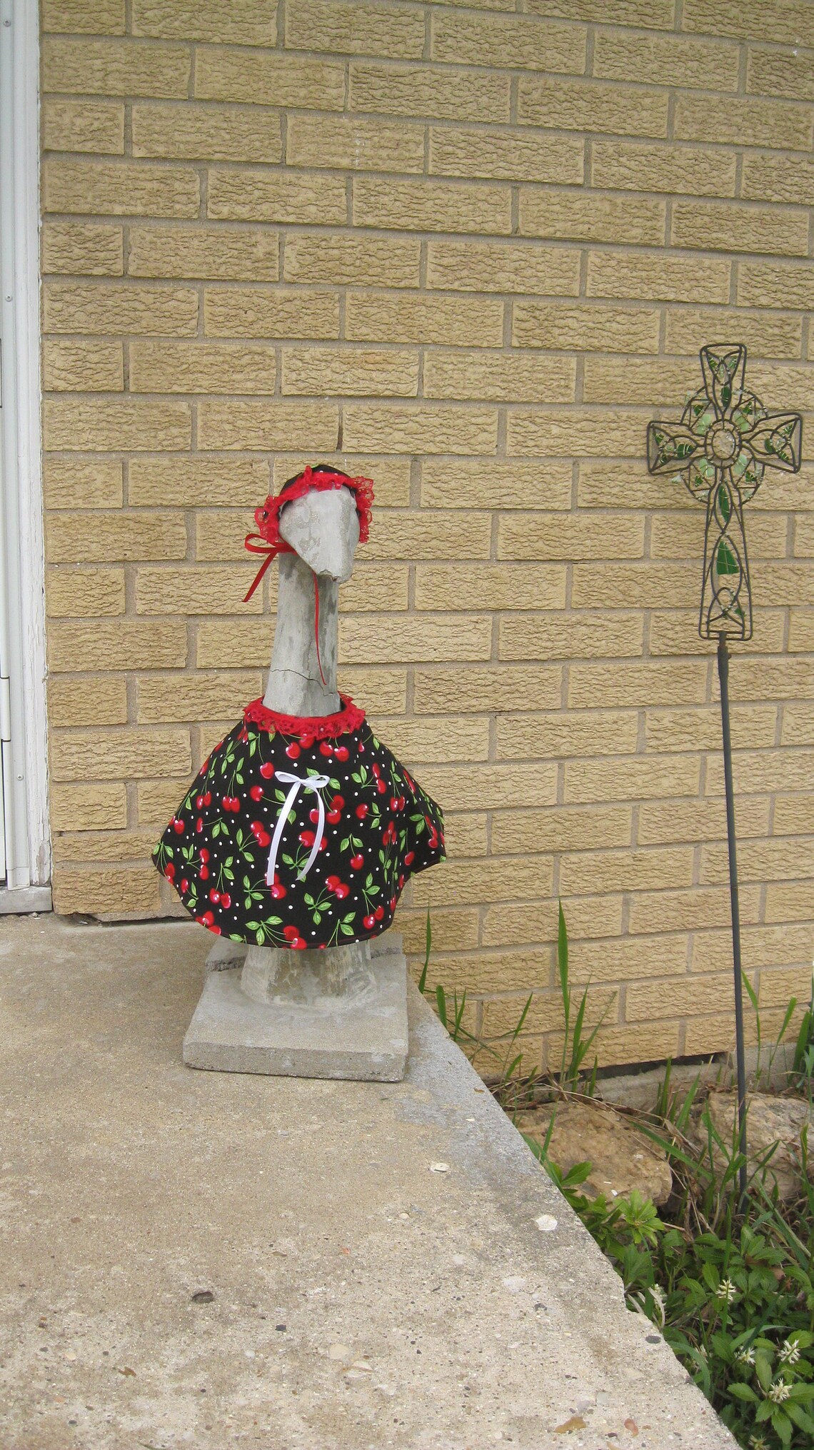 Puntos con cerezas piel de ganso / ropa de ganso / ganso de | Etsy