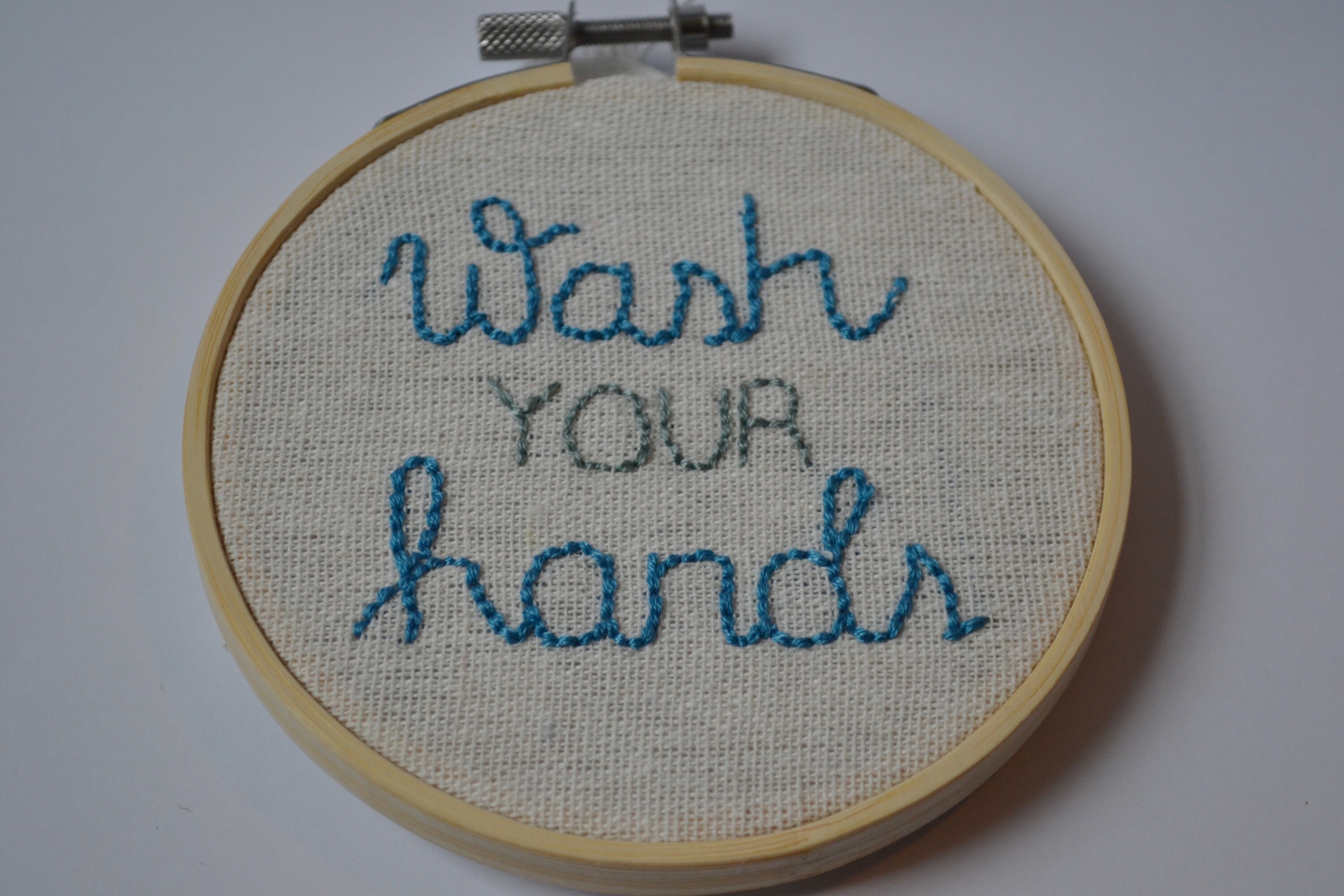 Wash Your Hands Bathroom Embroidery Decor. Boho Bathroom Etsy