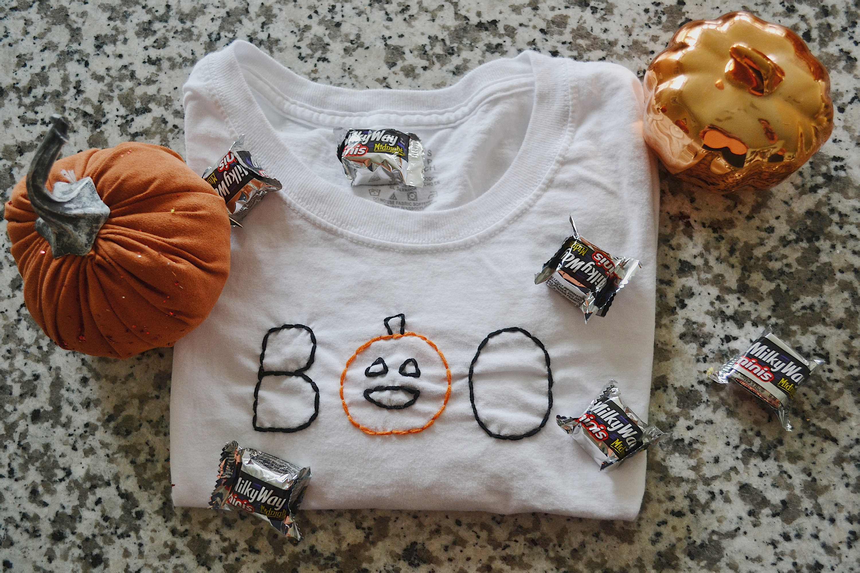 Halloween Embroidered Shirt. Cropped Shirt. Halloween Style. Etsy