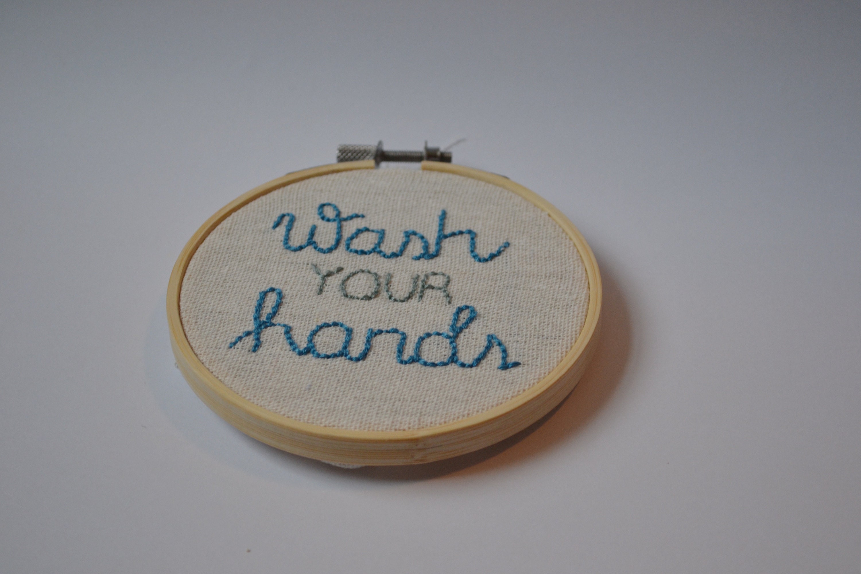 Wash Your Hands Bathroom Embroidery Decor. Boho Bathroom Etsy