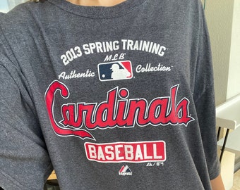 Upcycled 2013 Spring Training St Louis Cardinals Oversized MLB Baseball Tee