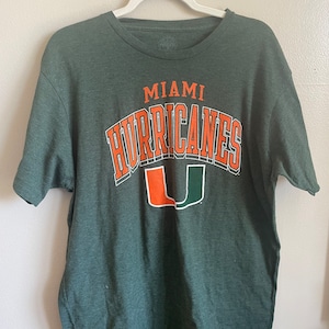 Upcycled University of Miami Hurricanes T-shirt | UM tee | Oversized Tee | Canes | Game Day