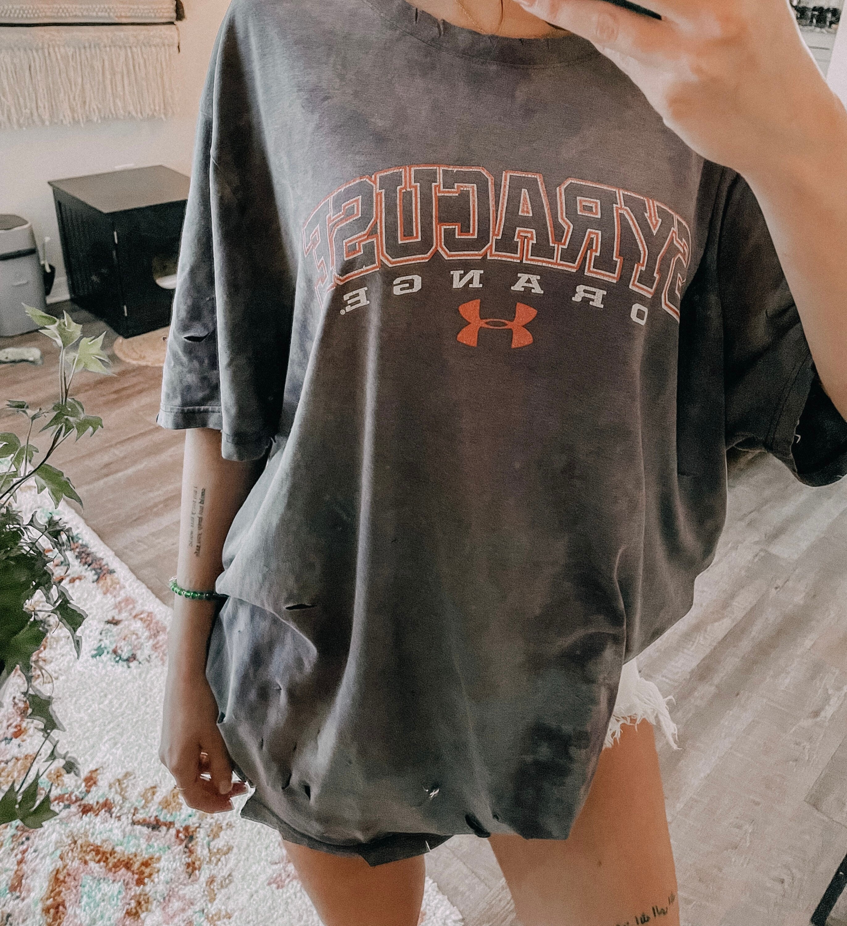 Thrifted Syracuse University T-Shirt Oversized Tee | Etsy