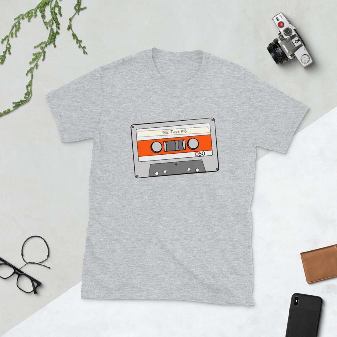 Graphic Tee Retro Cassette Tape Shirt For Men And Women Etsy