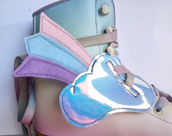 Opal Cloud Holographic Regenbogen Rollschuhe Schnürsenkel Accessoires