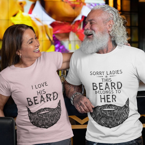 Womens I Like His Beard Funny Beard Lovers Gift For Women T-Shirt Womens I Like His Beard Funny Beard Lovers Gift For Women T-Shirt