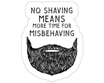 Who Needs Hair BEARD Sticker Decal Beard Lover Gifts for - Etsy