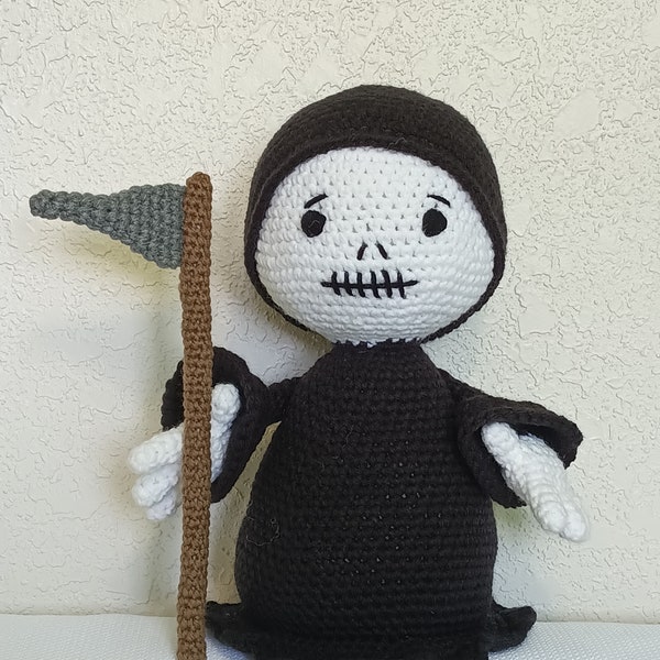 Crochet Grim Reaper Handmade Amigurumi Stuffed Animal