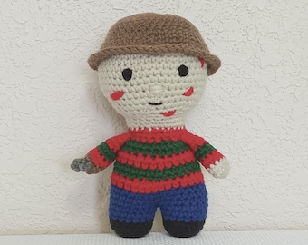 Crochet Freddy Krueger Doll: Handmade Halloween Horror Amigurumi