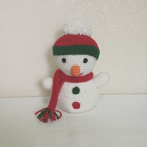 Crochet Snowman Handmade Stuffed Animal