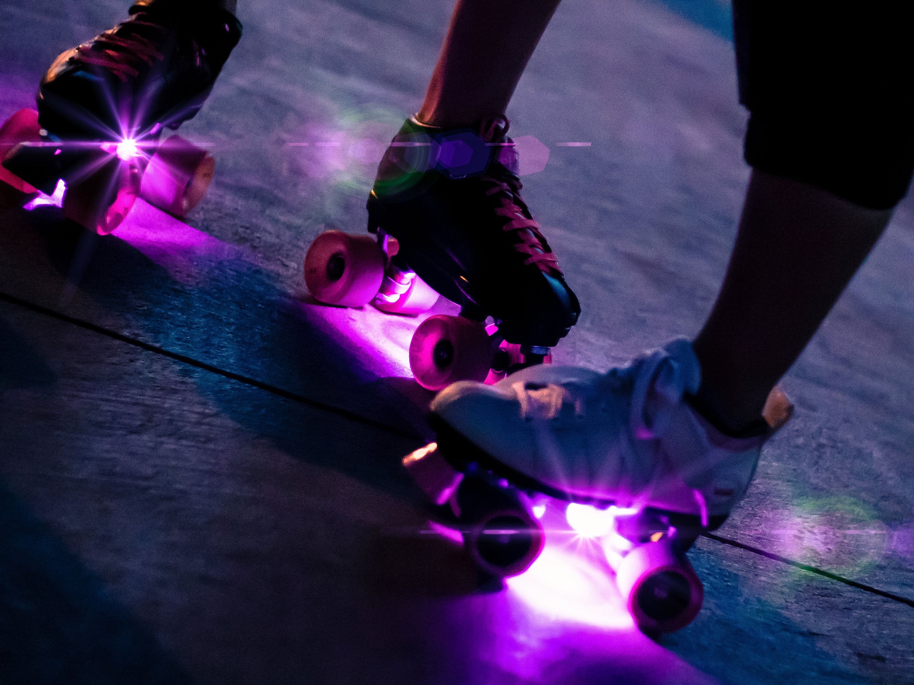 Color Changing LED Roller Skate Lights Skateboard LED Lights Etsy Canada