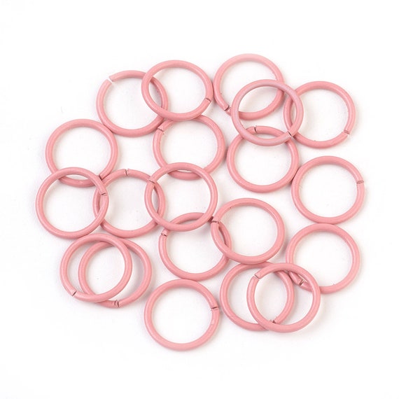 Pink Jump Rings 10mm 50pcs Etsy