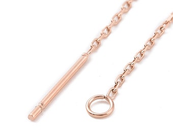 Rose gold ear threa | ear threader | earring making | stainless steel earring thread | 4 pieces