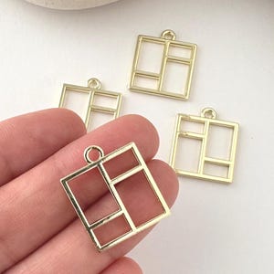 Open bezel geometric pendant for jewellery making | UV resin