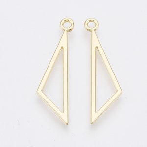 Charm triangolare 4pcs per la creazione di gioielli