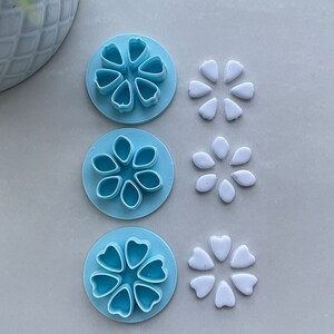 Blume Blatt Polymer Clay Cutter: 3D gedruckt Schmuck machen