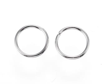 Silver jump ring | Tarnish resistant | stainless steel jump rings | 6mm, 8mm, 10mm