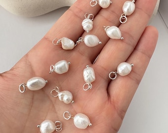 Baroque Pearl Charms: Natural Freshwater Pearls for Earring Making