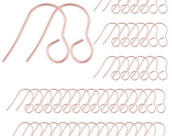 Rose gold hooks | Stainless steel hooks | 20 pieces