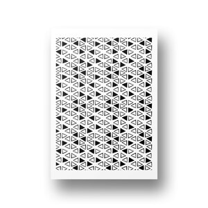 Polymer Clay Silk Screen | Retro Triangles