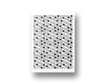 Polymer Clay Silk Screen | Retro Triangles