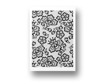 Polymer Clay Silk Screen | Butterfly Lace