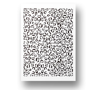 Polymer Clay Silk Screen | Leopard Print