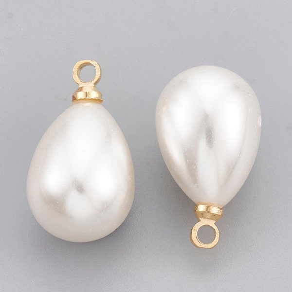 Pearl Charms Etsy