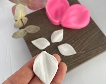 Floral Petal Silicone Mold: Polymer Clay & Cake Decoration