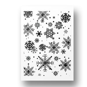 Polymer Clay Silk Screen | Snowflake