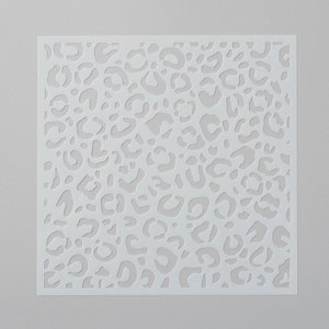 Leopard print stencil for polymer clay and crafts