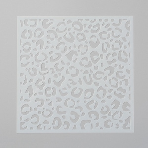 Leopard print stencil for polymer clay and crafts