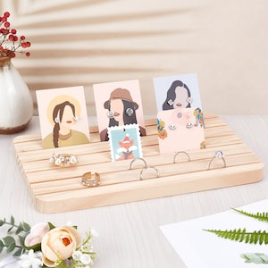 Earring stand | earring card display | market display | market stand | photography prop | card stand | wooden stand