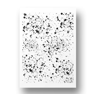 Polymer Clay Silk Screen | Paint splatter