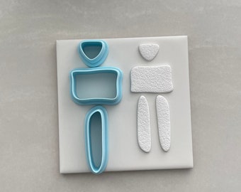 Polymer clay cutter | organic clay cutters | 3D printed cutters | Cookie cutter | Earring making | Jewellery Making