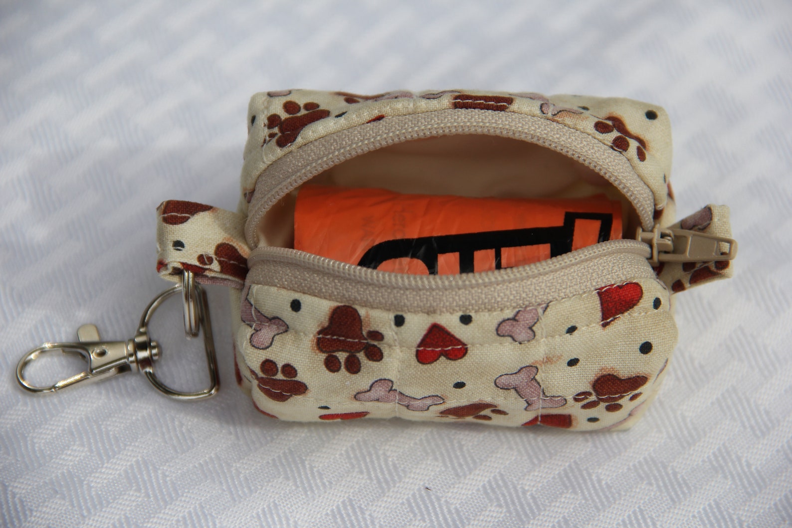 Dog Waste Bag Holder With Bag Included/ Dog Waste Bag Dispenser/ Cute