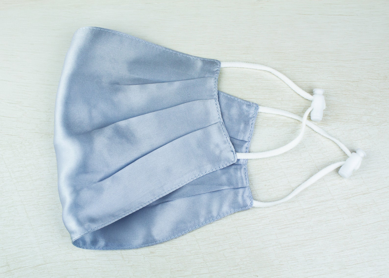 SILK Face Mask, Baby Blue, Reusable Two Layers Soft Washable Face Mask — free download
