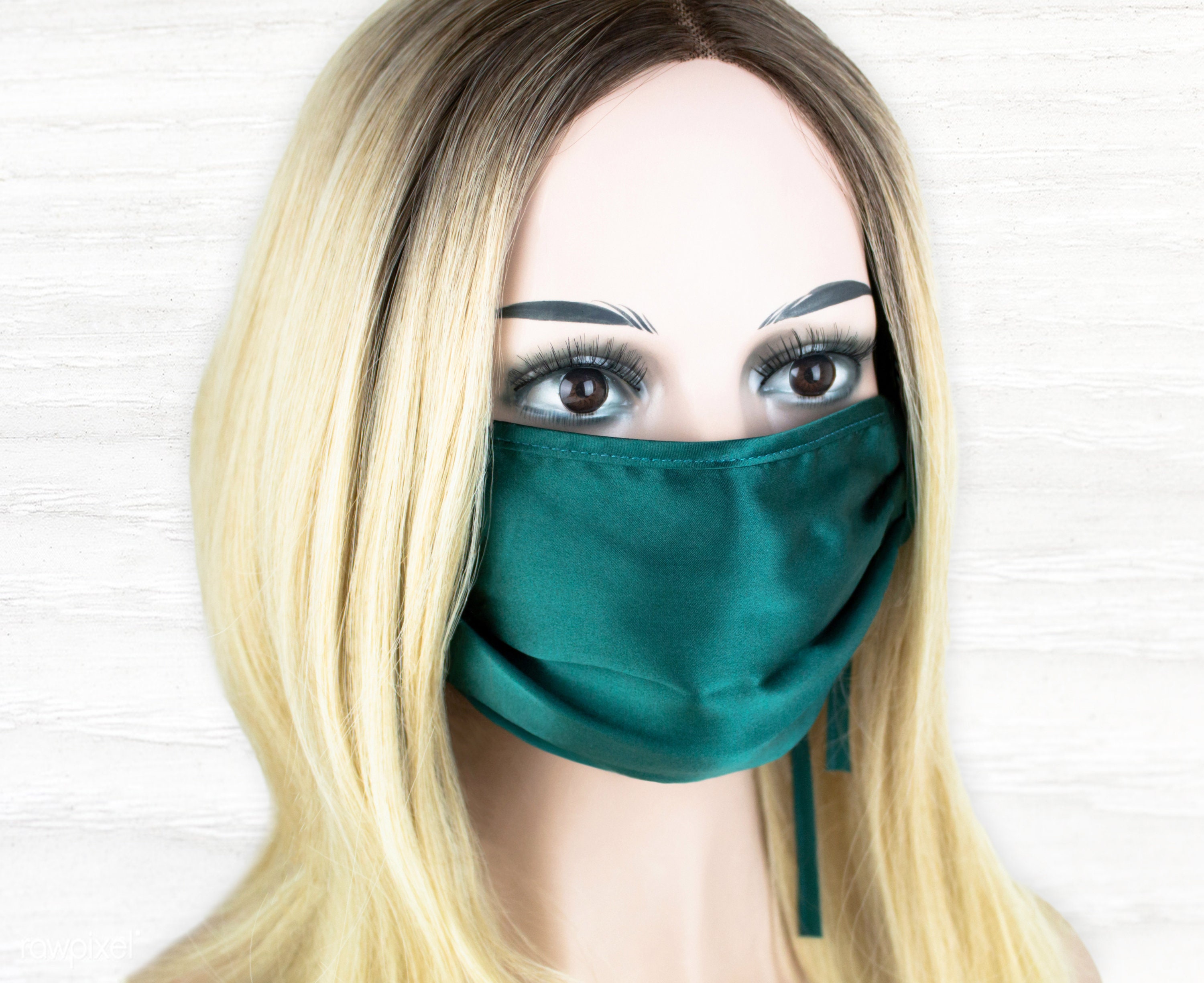 SILK Face Mask Emerald Green & Gold Reusable Two Layers Soft Etsy