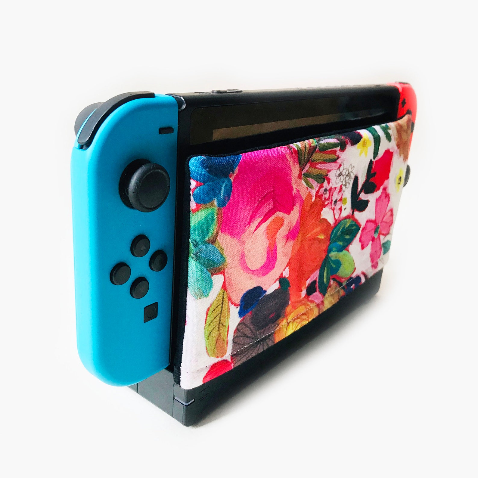 Nintendo Switch Dock Cover/cozy Botanical Garden Bold Floral Etsy