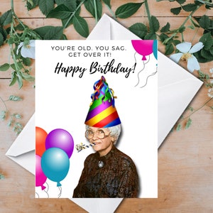 Sophia The Golden Girls card, Golden Girls funny card,Sophia funny quotes card, Funny Golden Girls Birthday card