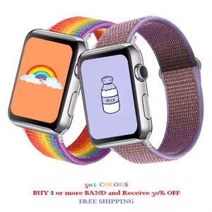 Breathable Nylon Sports Loop Band for Apple Watch Series SE-9: Comfortable ActiveFit Strap