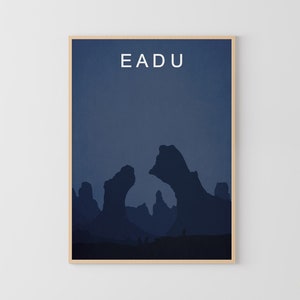 Minimalist poster Movie Eadu poster Retro Travel Poster Art wall decor Kids room decor Classic movies posters Childrens poster