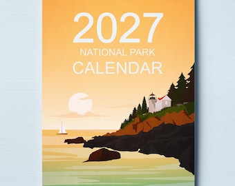 2026年カレンダー｜2026年国立公園カレンダー（両面印刷）壁掛けカレンダー旅行ギフト月間カレンダー国立公園プリント