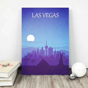 Las Vegas minimalist poster Las Vegas art Las Vegas skyline Las Vegas print poster Home Decor Gift Las Vegas art USA art Las vegas nevada